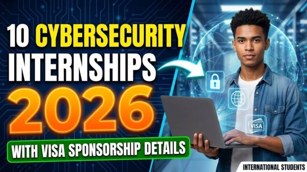 Top 10 Cybersecurity Internships for International Students 2026 (Visa Sponsorship Details) 10 Cybersecurity Internships for International Students 2026 (With Visa Sponsorship Details)